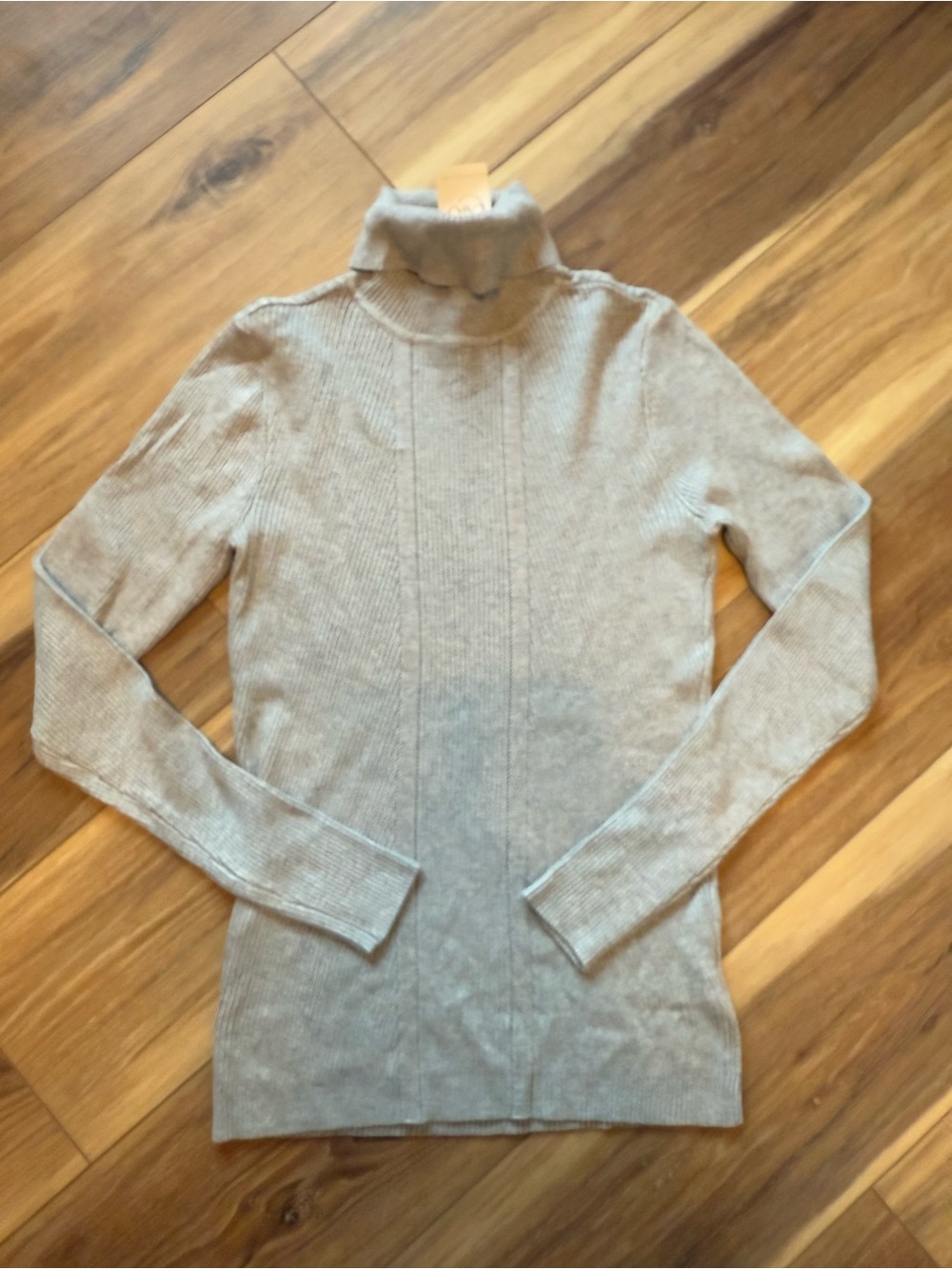 NWT Light Gray Turtleneck Ribbed Women's Sweater